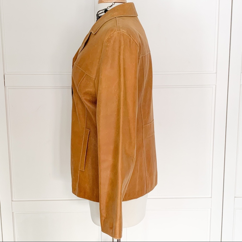 Mossimo | Hazelnut Leather Jacket - image 4